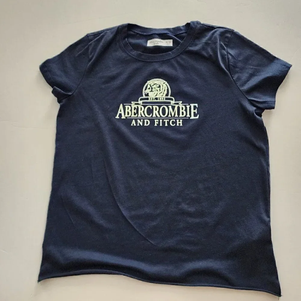 3 Abercrombie Kids 15/16  Girls Tees & Tie‎ Front Tank Navy Stripe